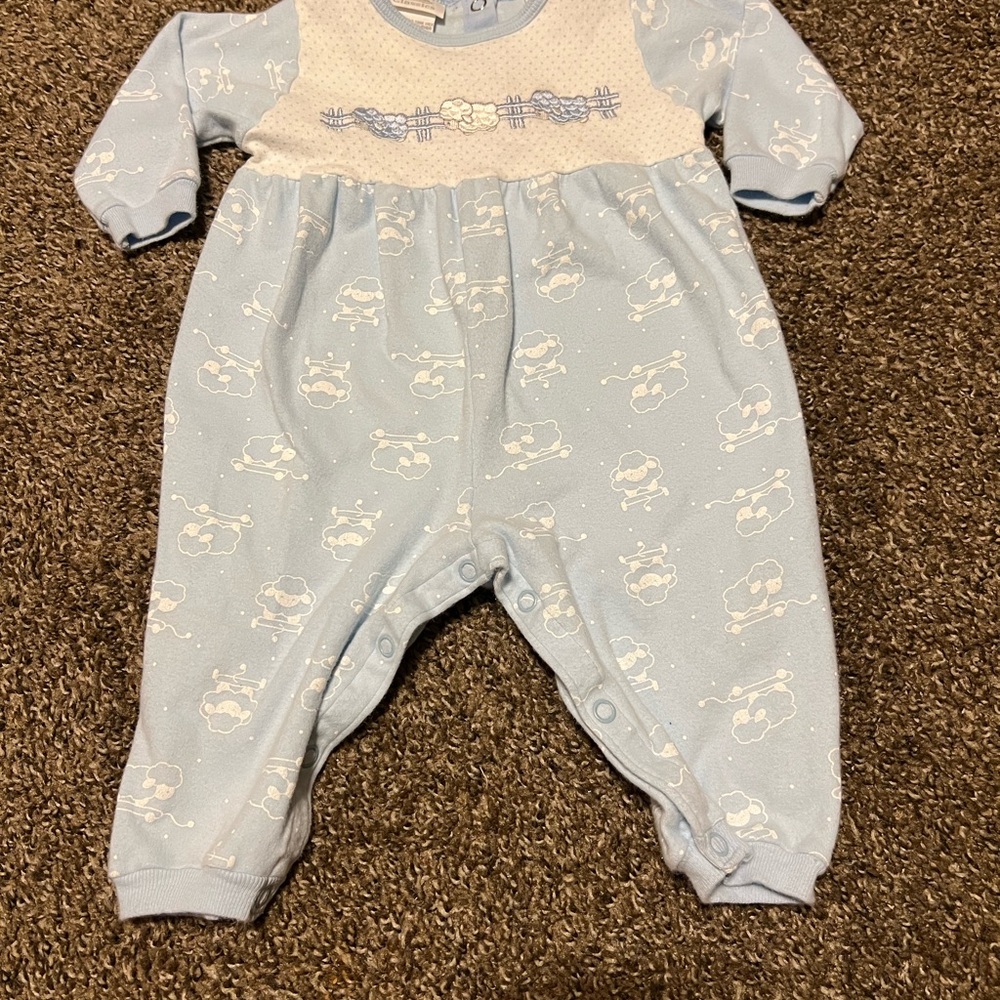 Vintage Carters Blue Sheep One Piece